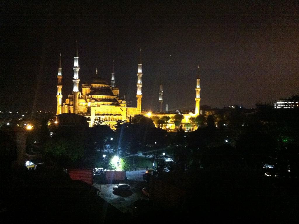 Hagia Sophia at night Istanbul Turkey