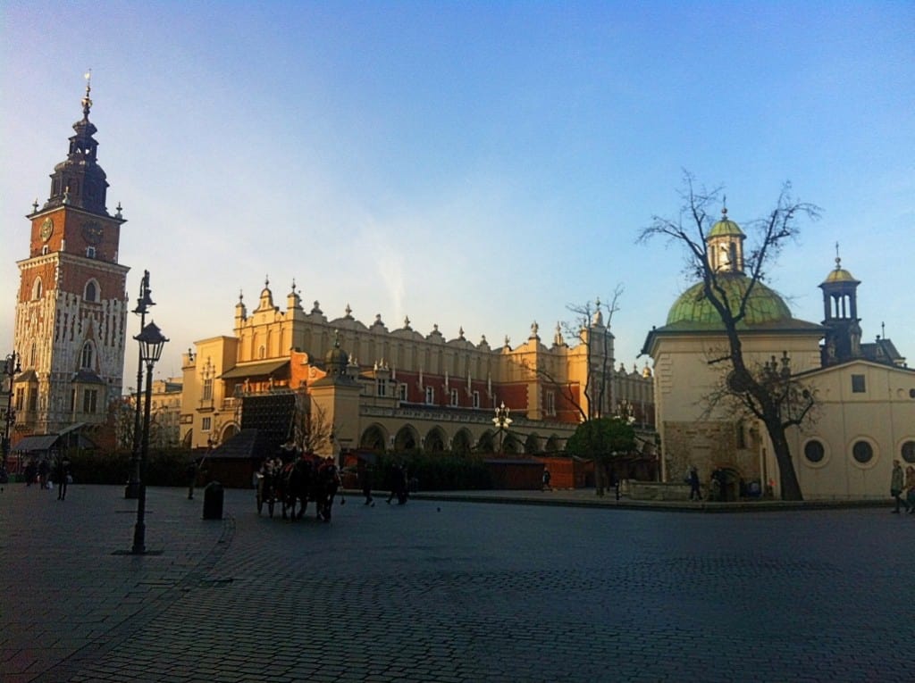 Place de la vieille ville de Cracovie Noël