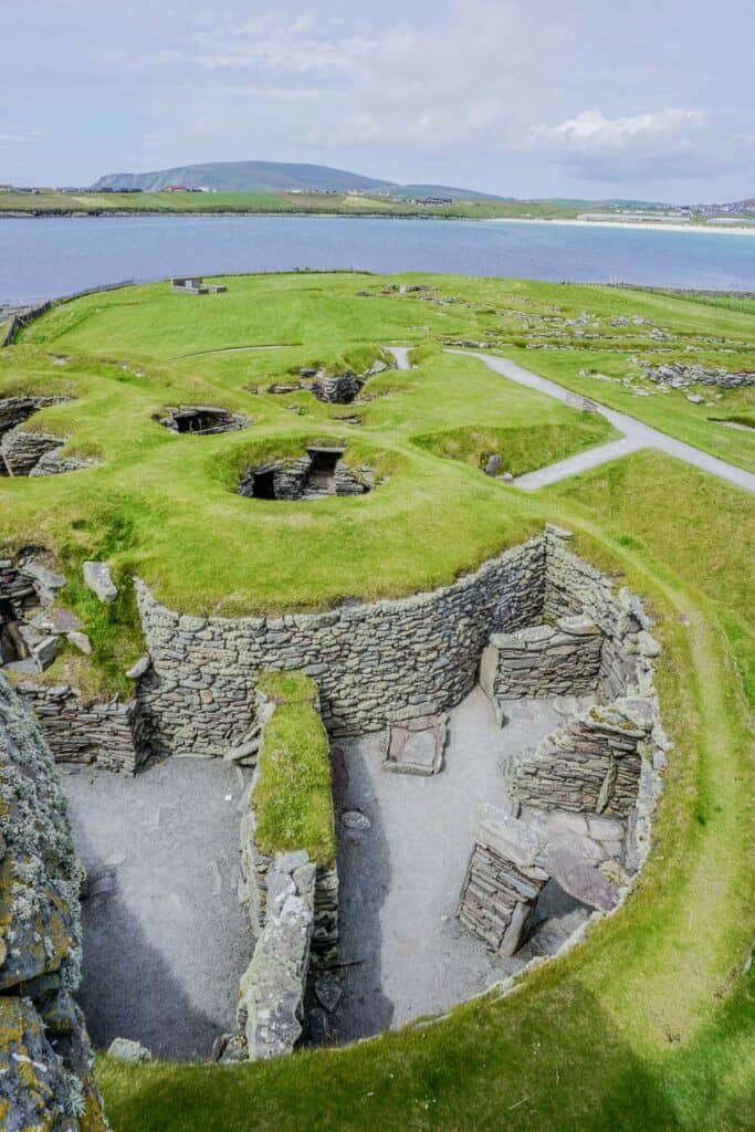 Pict Wheelhouses - Jarlshof Historic Site Shetland Scotland