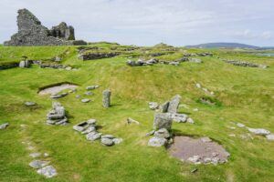 Jarlshof Historical Site Shetland Scotland 