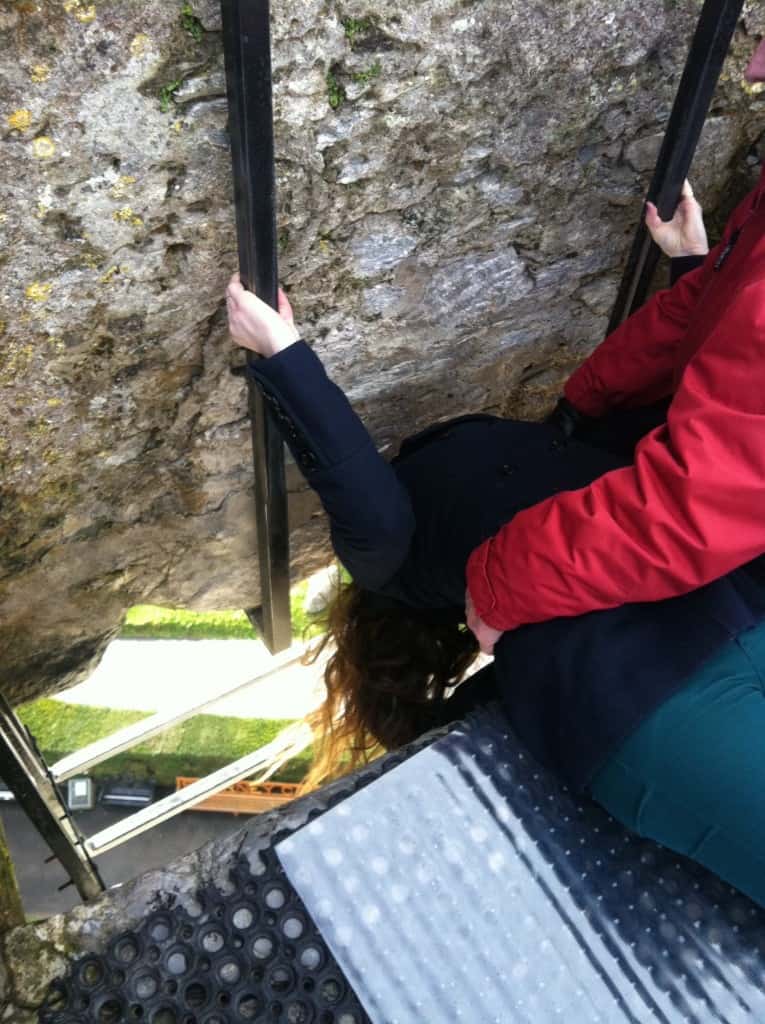 kissing the blarney stone blarney castle cork ireland