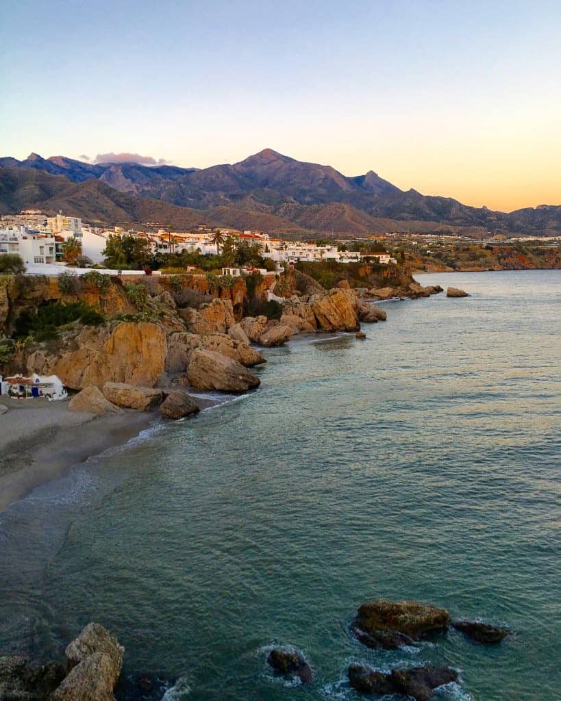 One Day in Nerja Spain Malaga Sunset