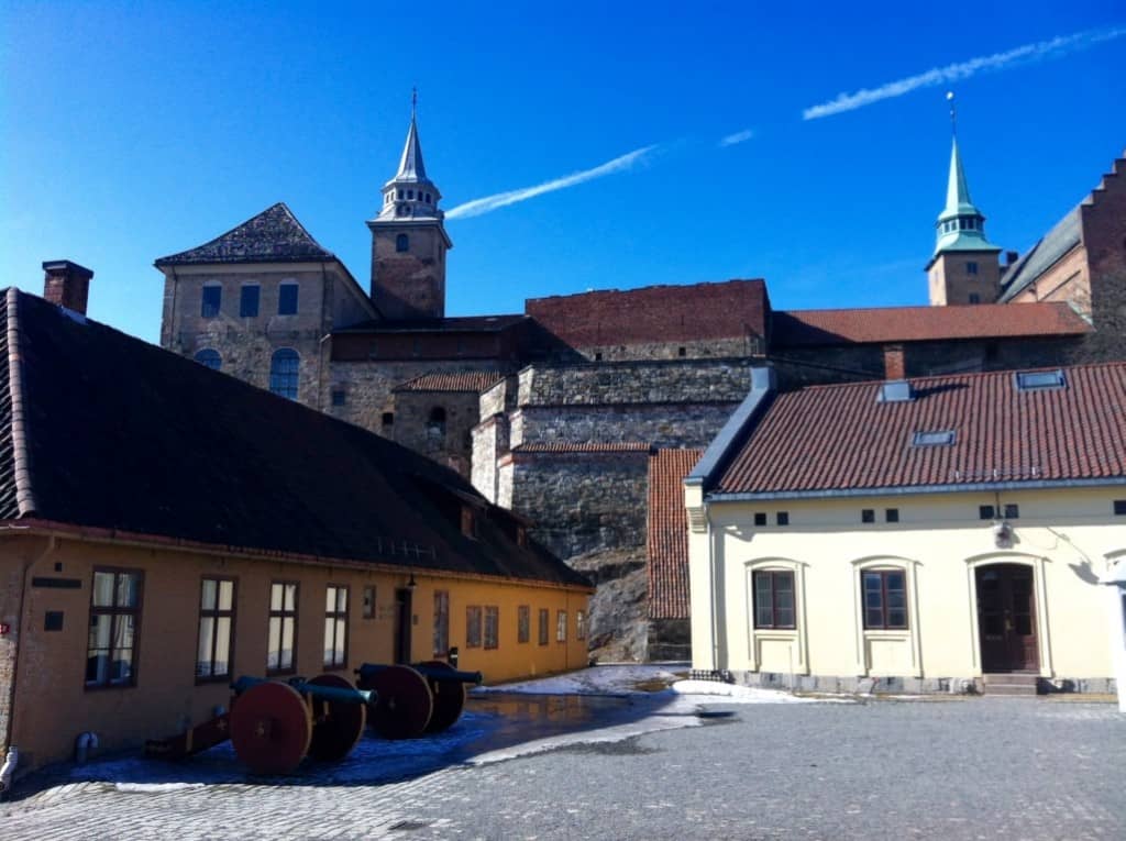 Fortress Oslo Norway in March