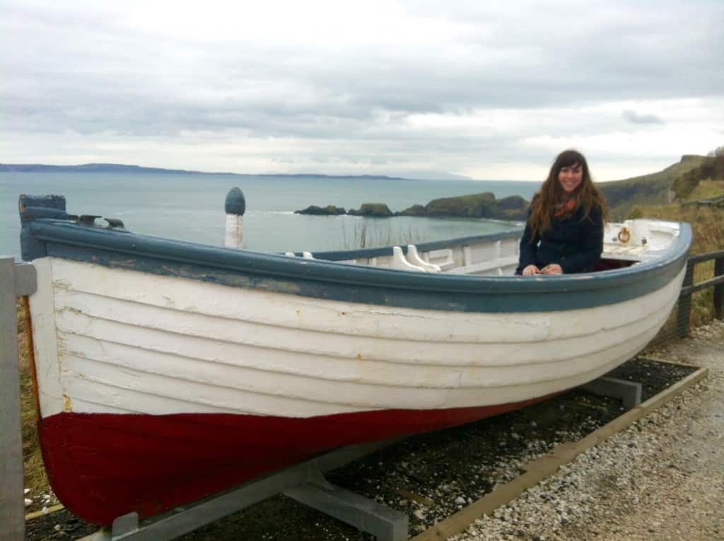 Boat Northern Ireland Carrick-a-rede Rope Bridge