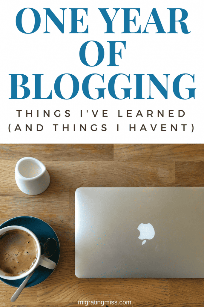 One year of blogging migrating miss