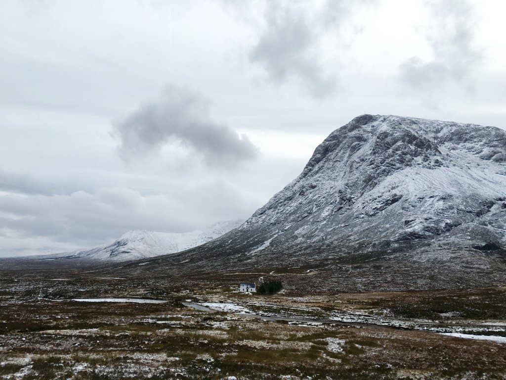 Glen Coe in Winter Scotland Road Trip