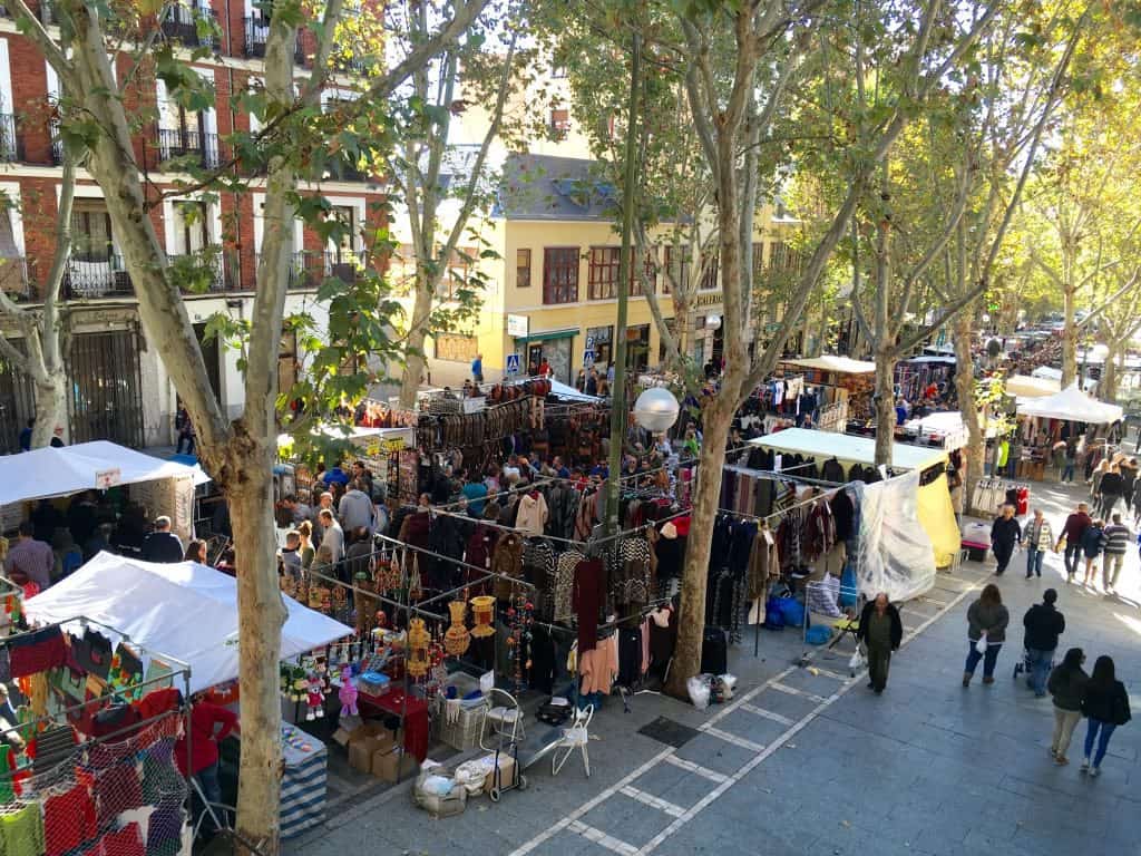 El Rastro Market Madrid Spain