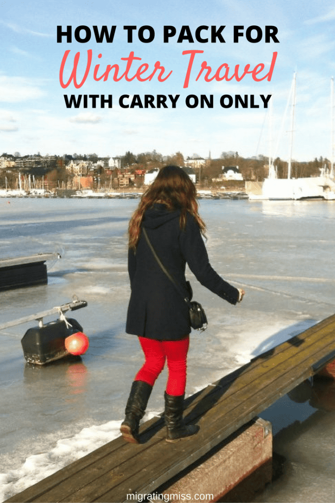 Winter Travel Carry On Only Luggage