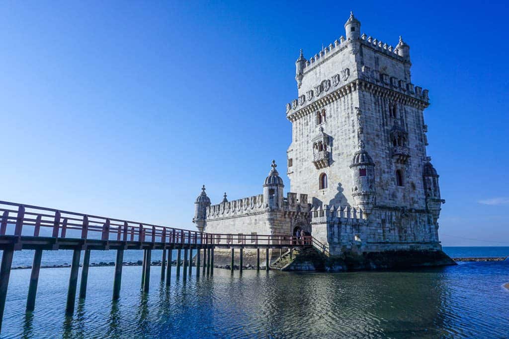 Reasons to Visit Lisbon in Winter: Less Tourists (Belem Tower)