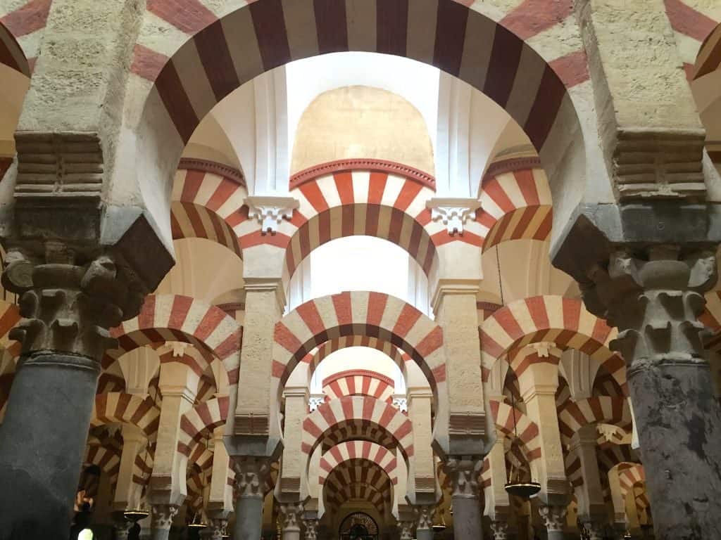 Inside the Mezquita Cordoba Spain