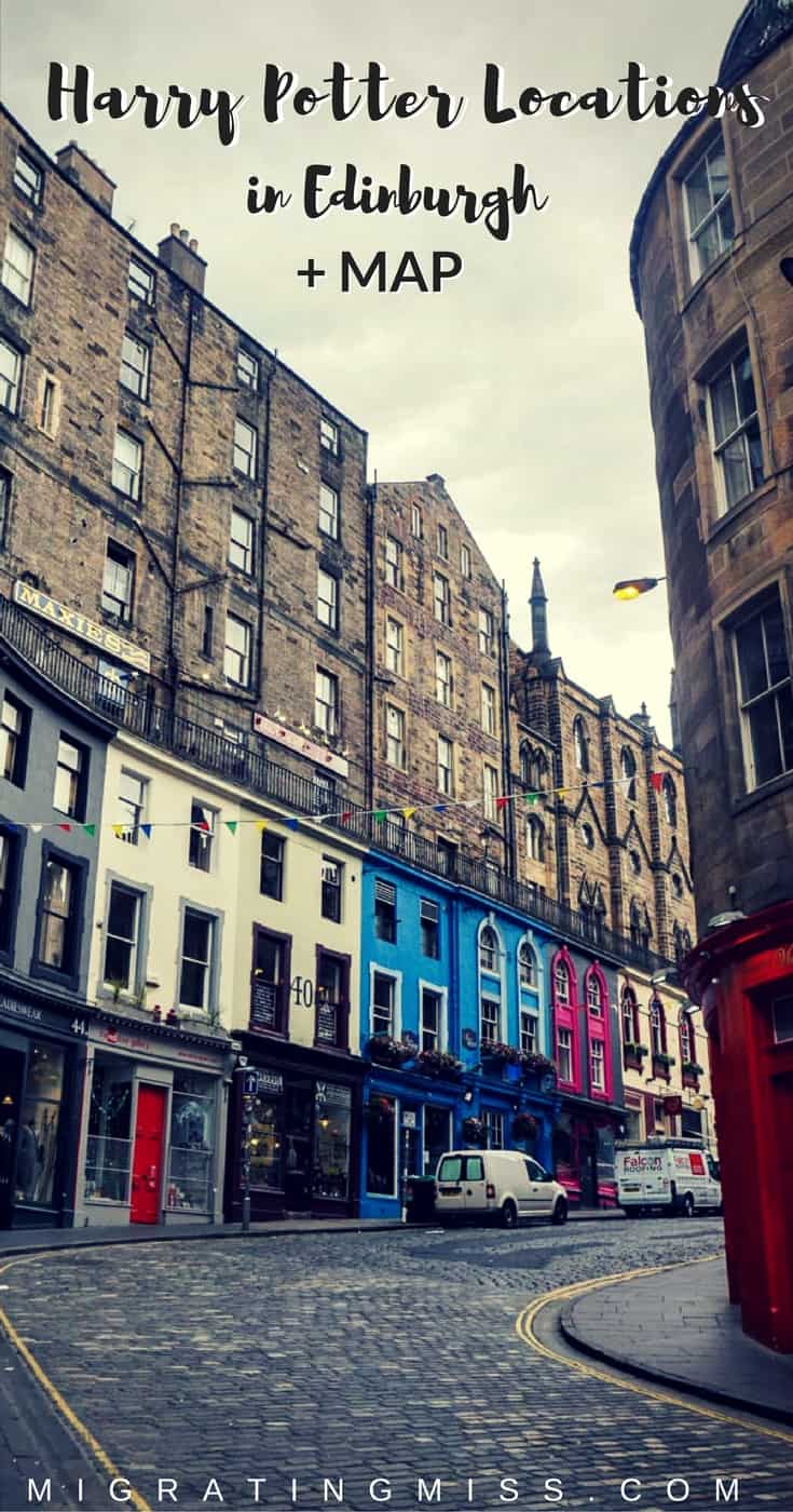 harry potter walking tour edinburgh map