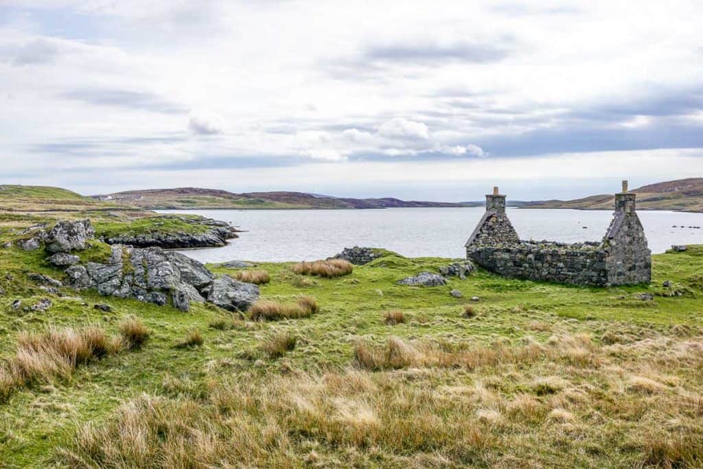 Tracing Scottish Ancestry - House ruins on the Isle of Lewis