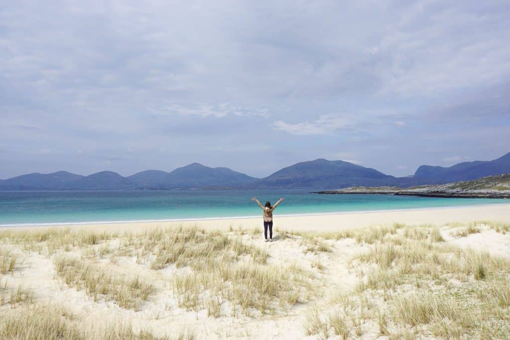 How to Find your Blogging Niche - Standing on sand dunes overlooking beach