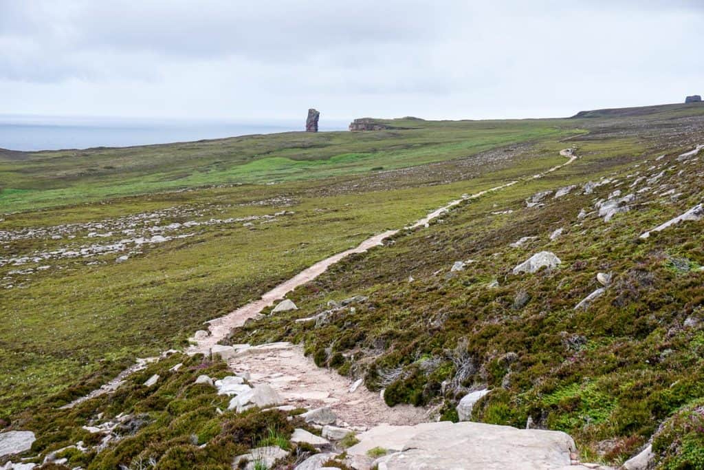 Old Man of Hoy Walk, Visiting Hoy, Orkney Islands, Scotland