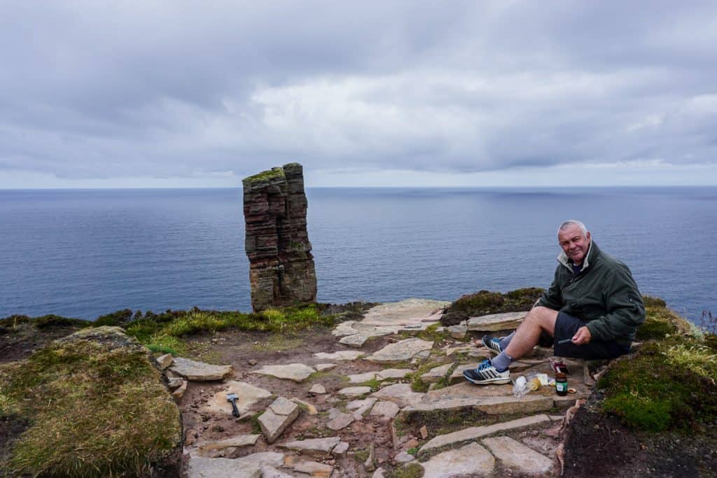 Old Man of Hoy Walk, Visiting Hoy, Orkney Islands, Scotland