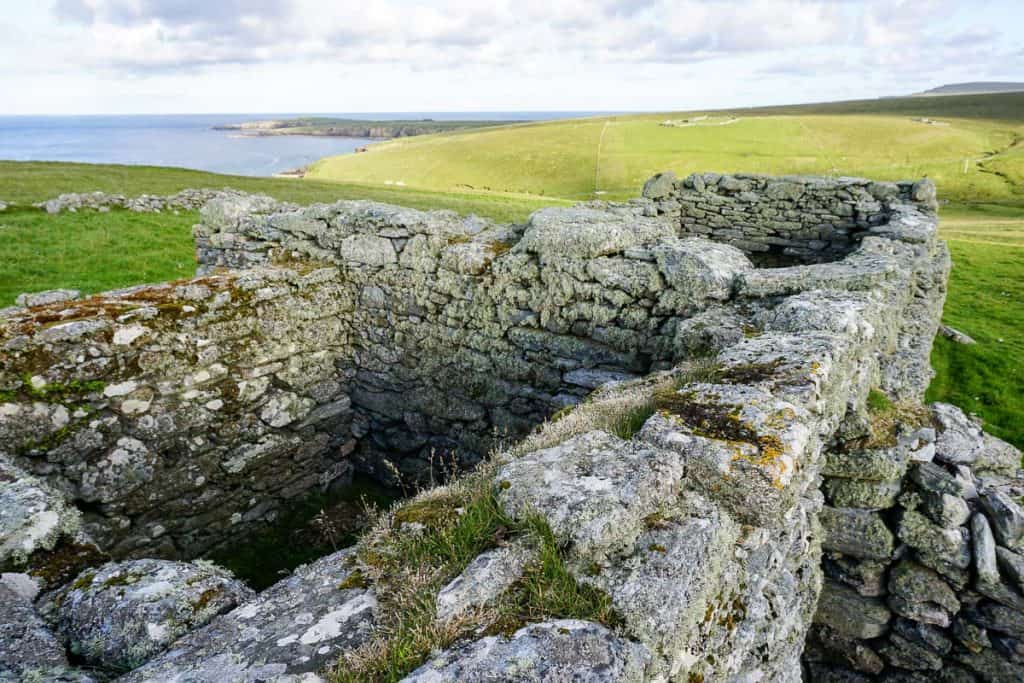 House ruins in Skaw Unst Shetland