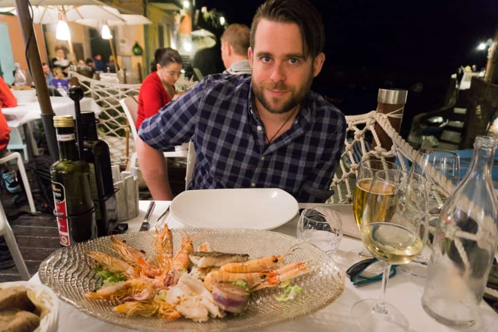 Local food in Cinque Terre Italy