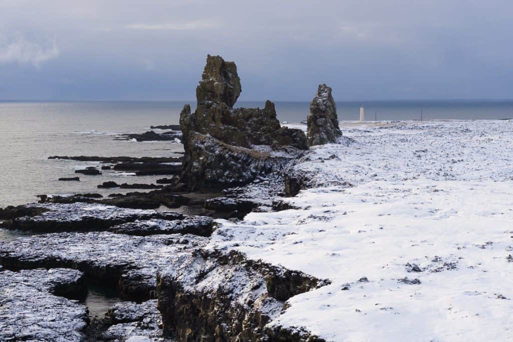 Iceland in winter Snaefellness Peninsula