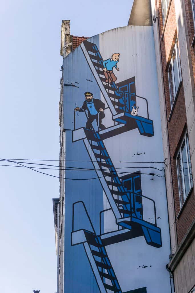 Tintin in Brussels, Belgium