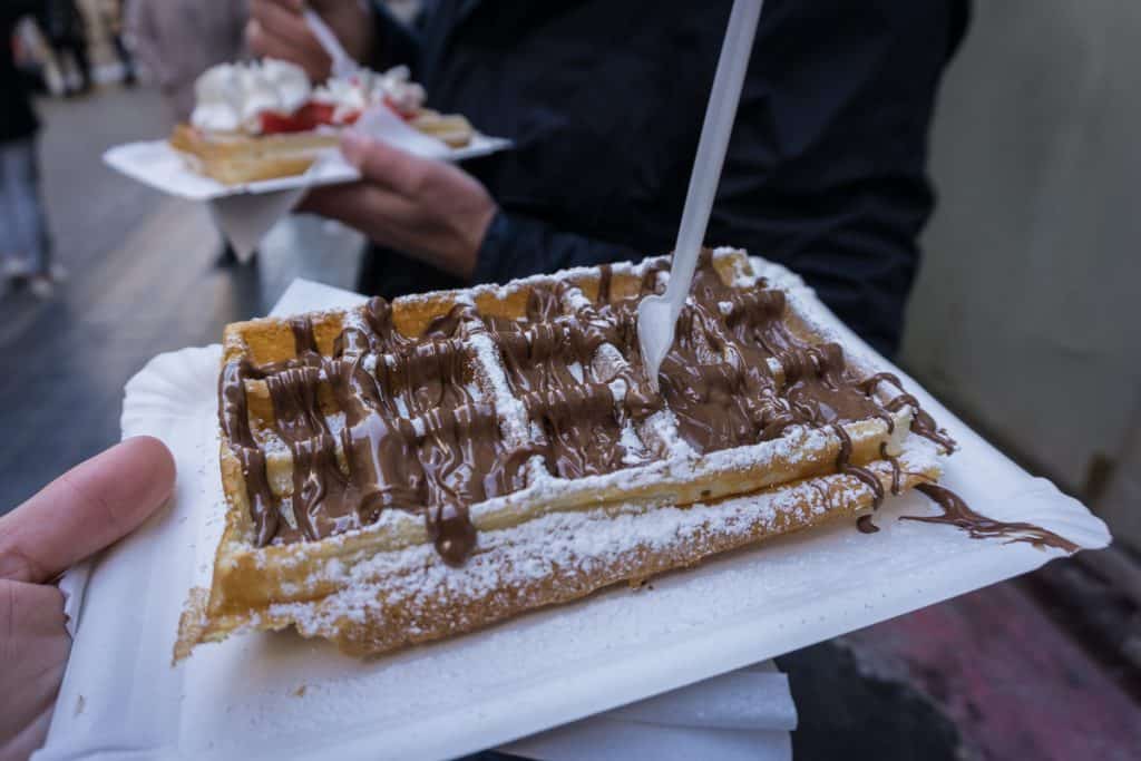 Brussels in winter - Waffles