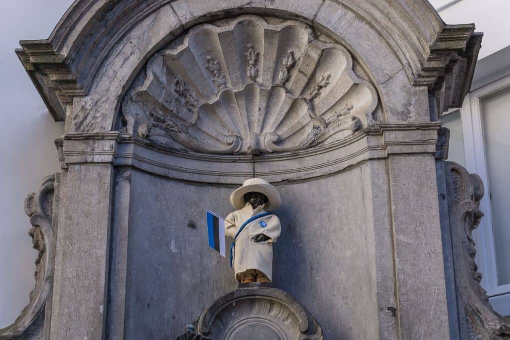 Brussels in winter - Manneken Pis