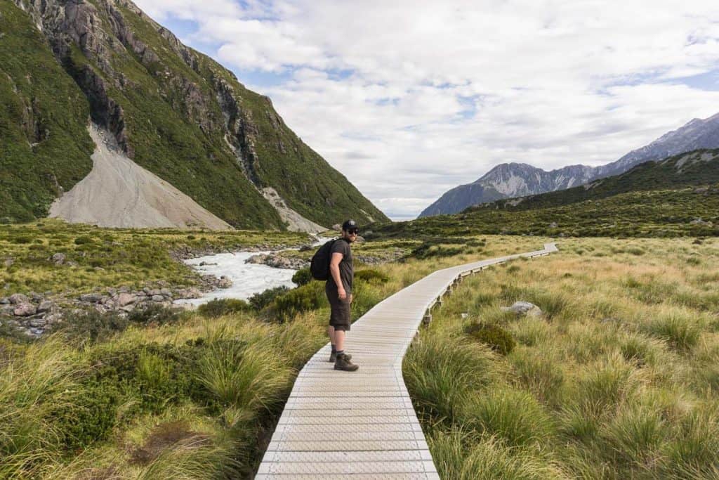 Hiking in Mount Cook