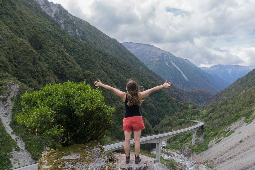 Planning a New Zealand Trip - Arthur's Pass Mountains and Road View