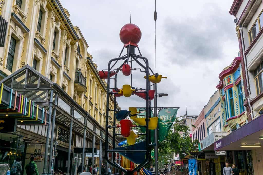 Bucket Fountain Cuba Street Wellington