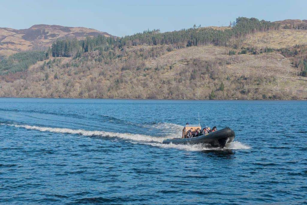 Boat on Loch Ness, Scotland