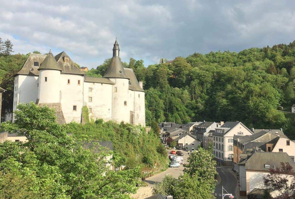 Luxembourg castle and street