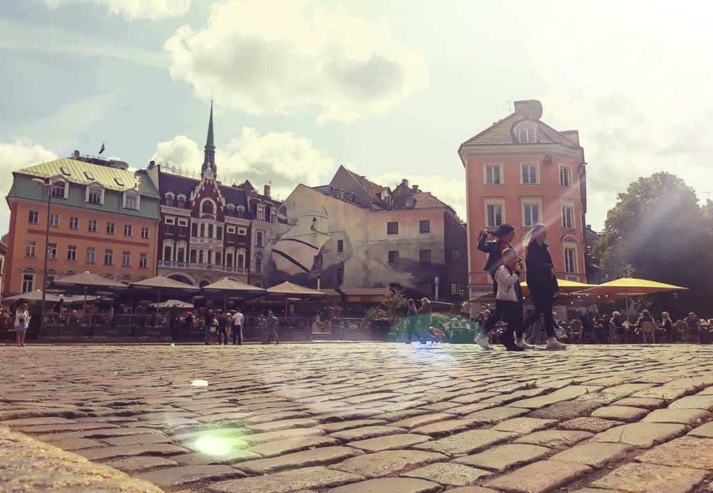 Babymoon Destinations Europe-Riga - Cobblestone Street in Old Town
