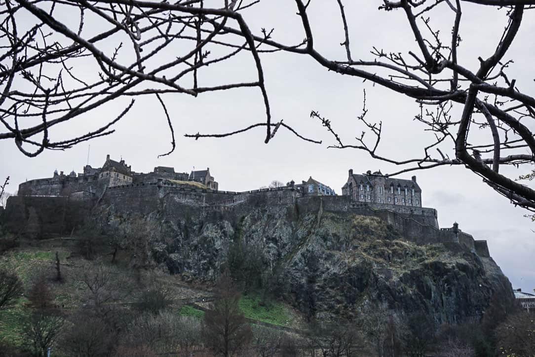 Edinburgh Castle in winter