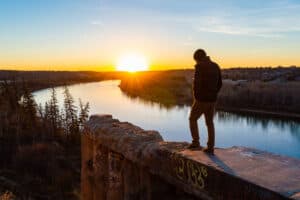 Expat in Edmonton - Sunset over Edmonton