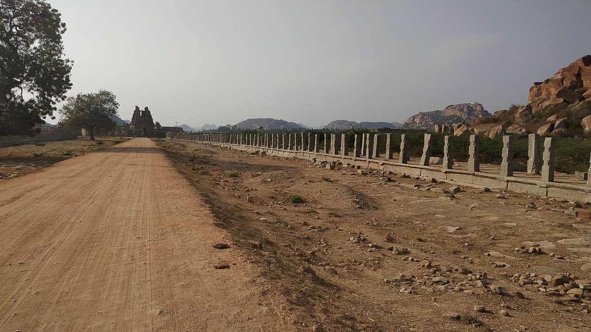 Hampi India road to temples