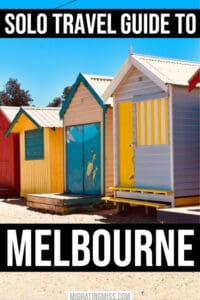 travel melbourne alone