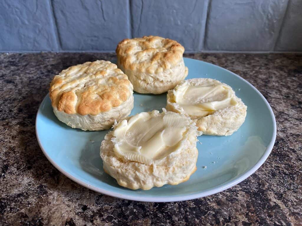 Scone with butter
