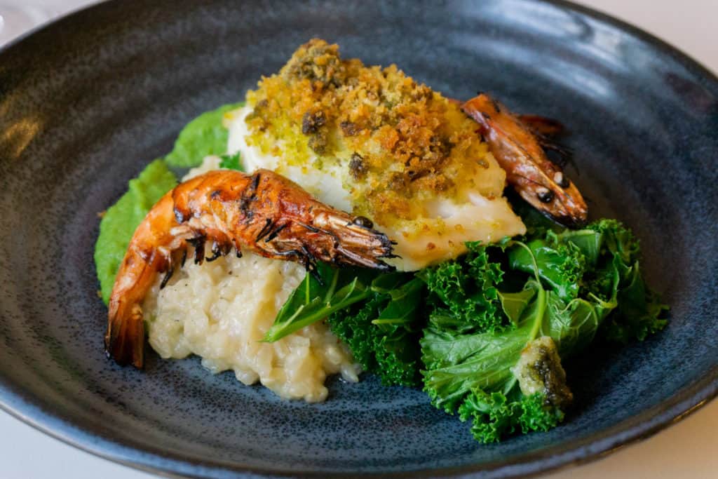 Cod, Prawns and Risotto at Peebles Hydro