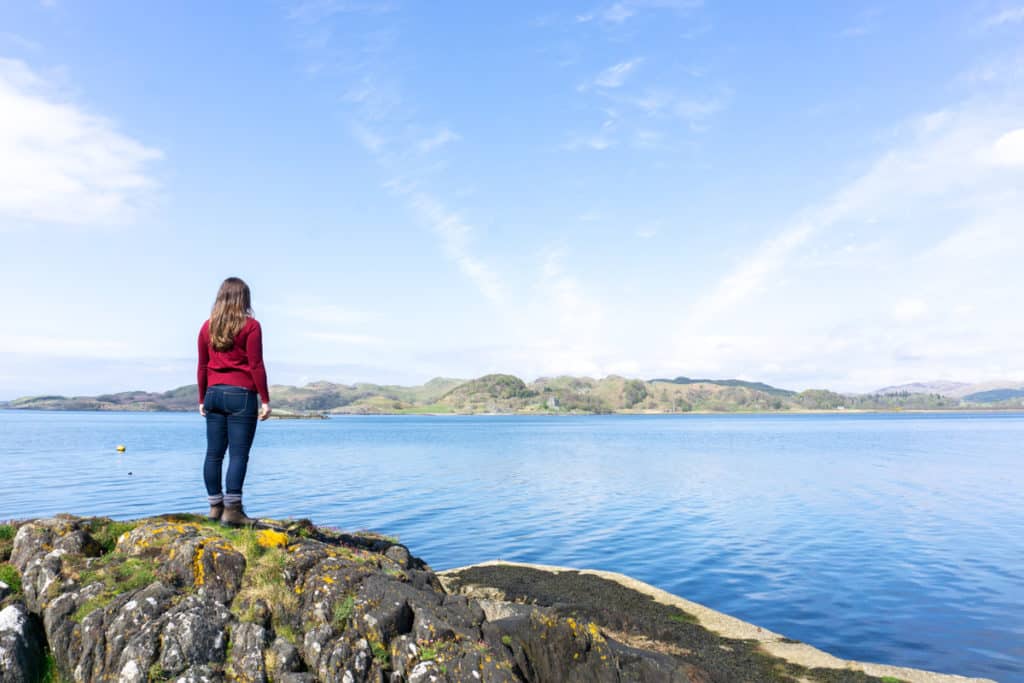 Starting a Business in 2020 - Looking out over the sea at Argyll, Scotland