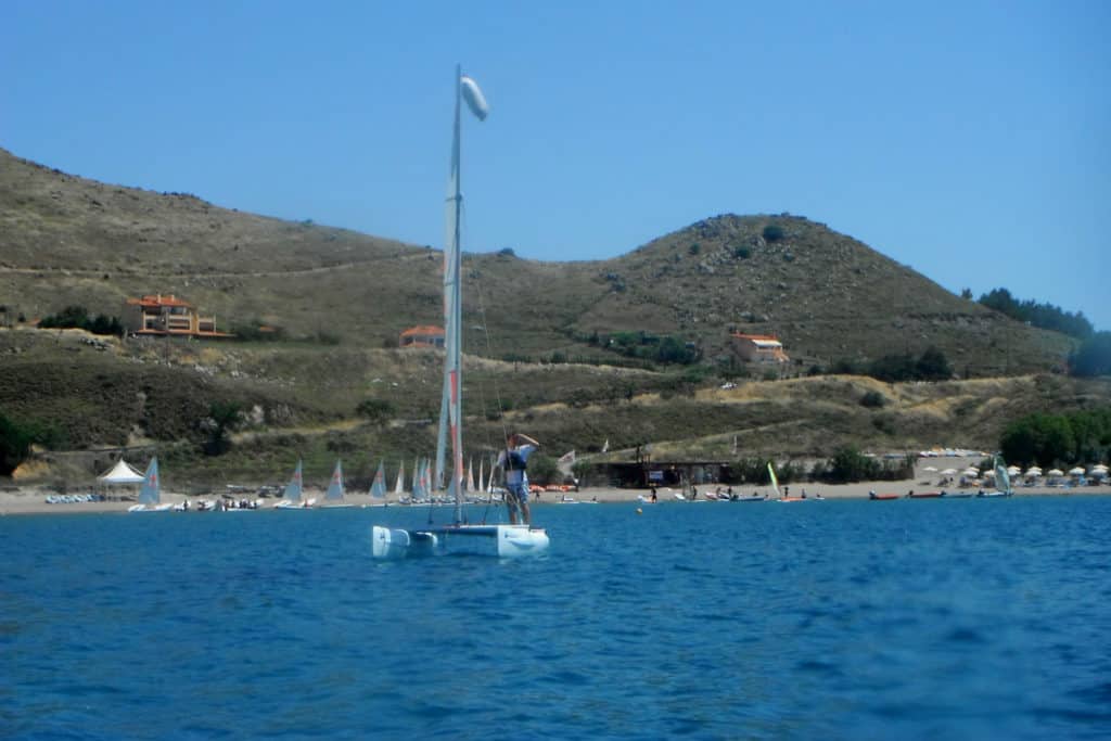 Best Greek Islands for Families - Boat sailing in Lemnos