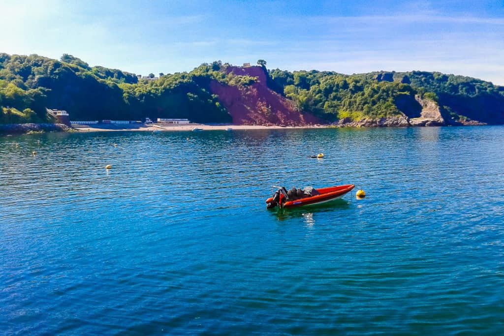 Boat on the English Riveria in Southern England