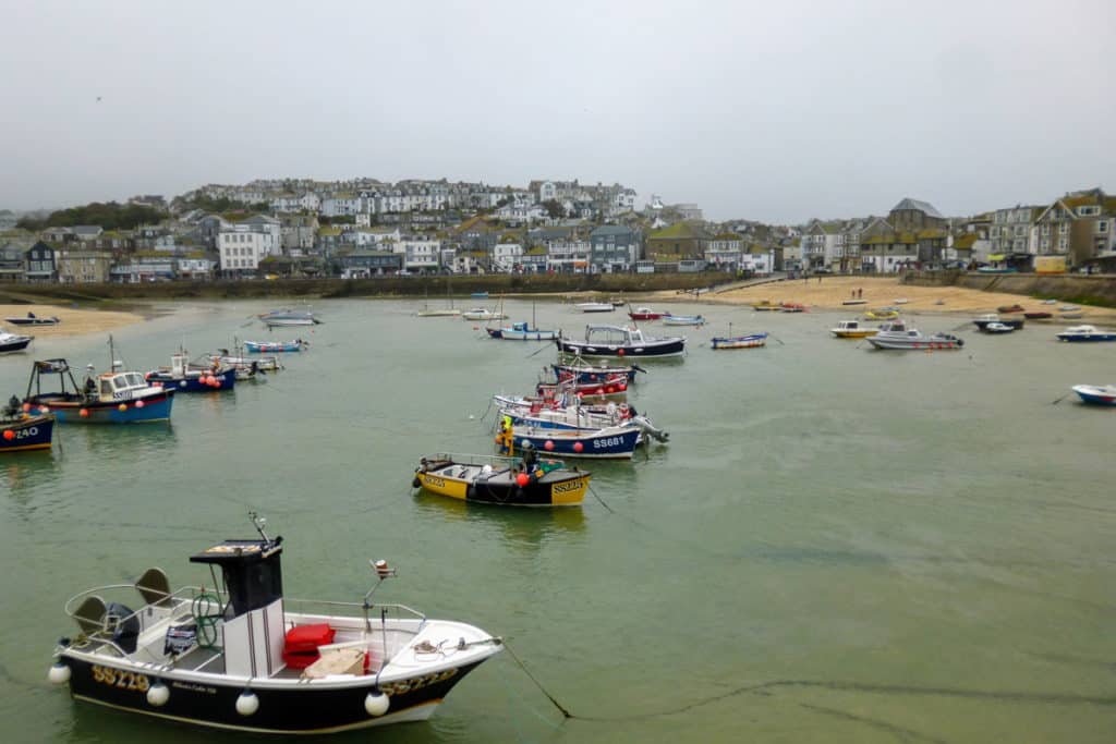 St Ives Harbour in Cornwall, South England