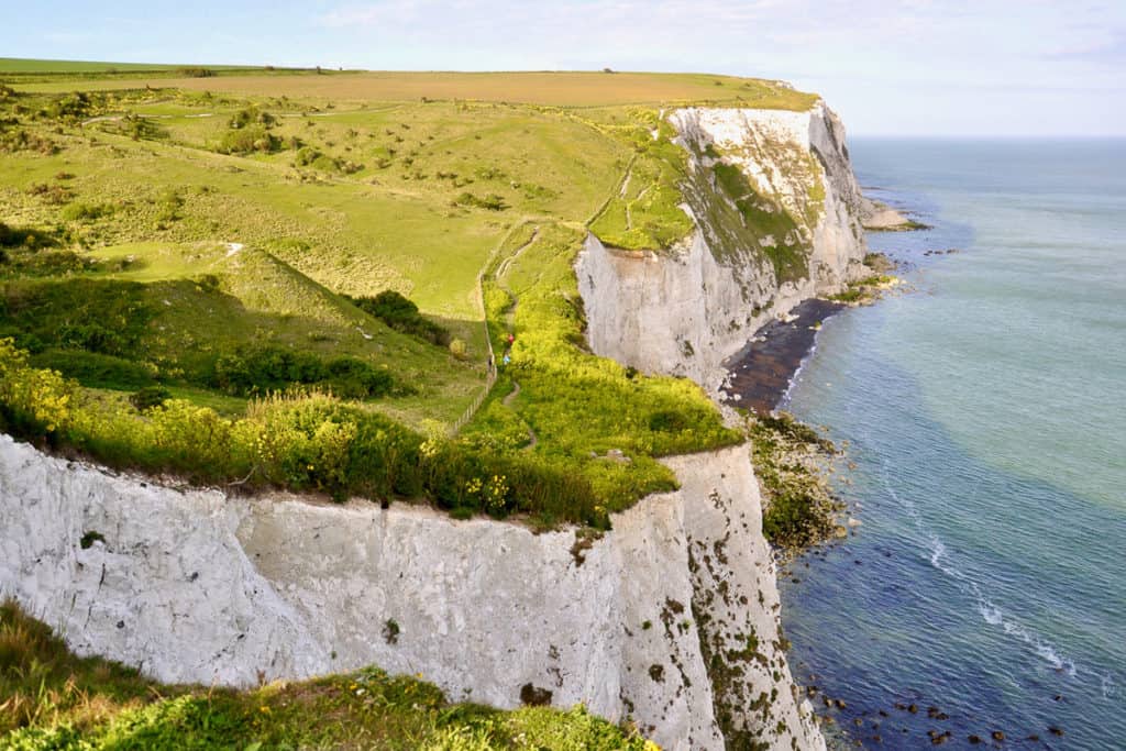 White Cliffs of Dover in Southern England