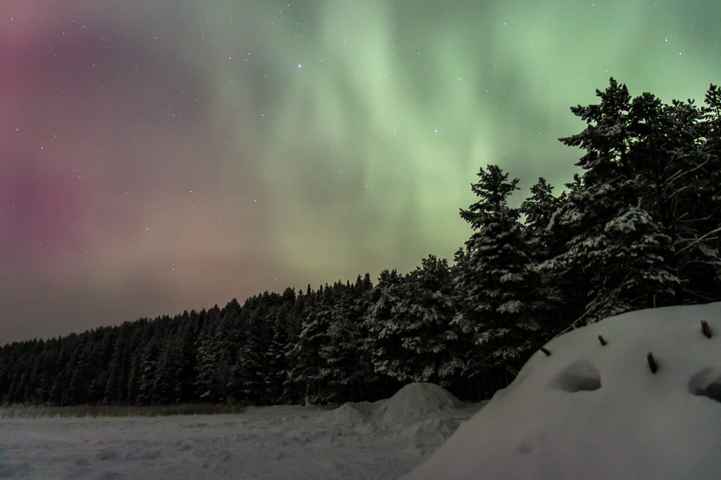 The Northern Lights in Europe - Oulanka Finland